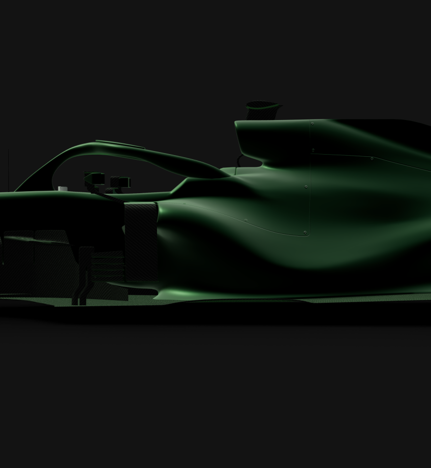 Koryon Formula car, side profile